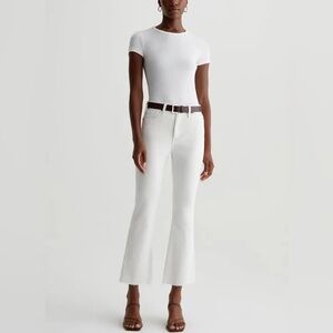 AG Adriano Goldschmied White High-Rise‎ Flare Jeans size 29